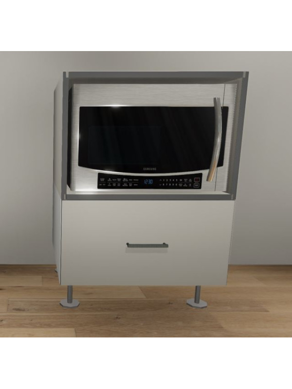 Microwave Cabinet with Base - Kitset Kitchens